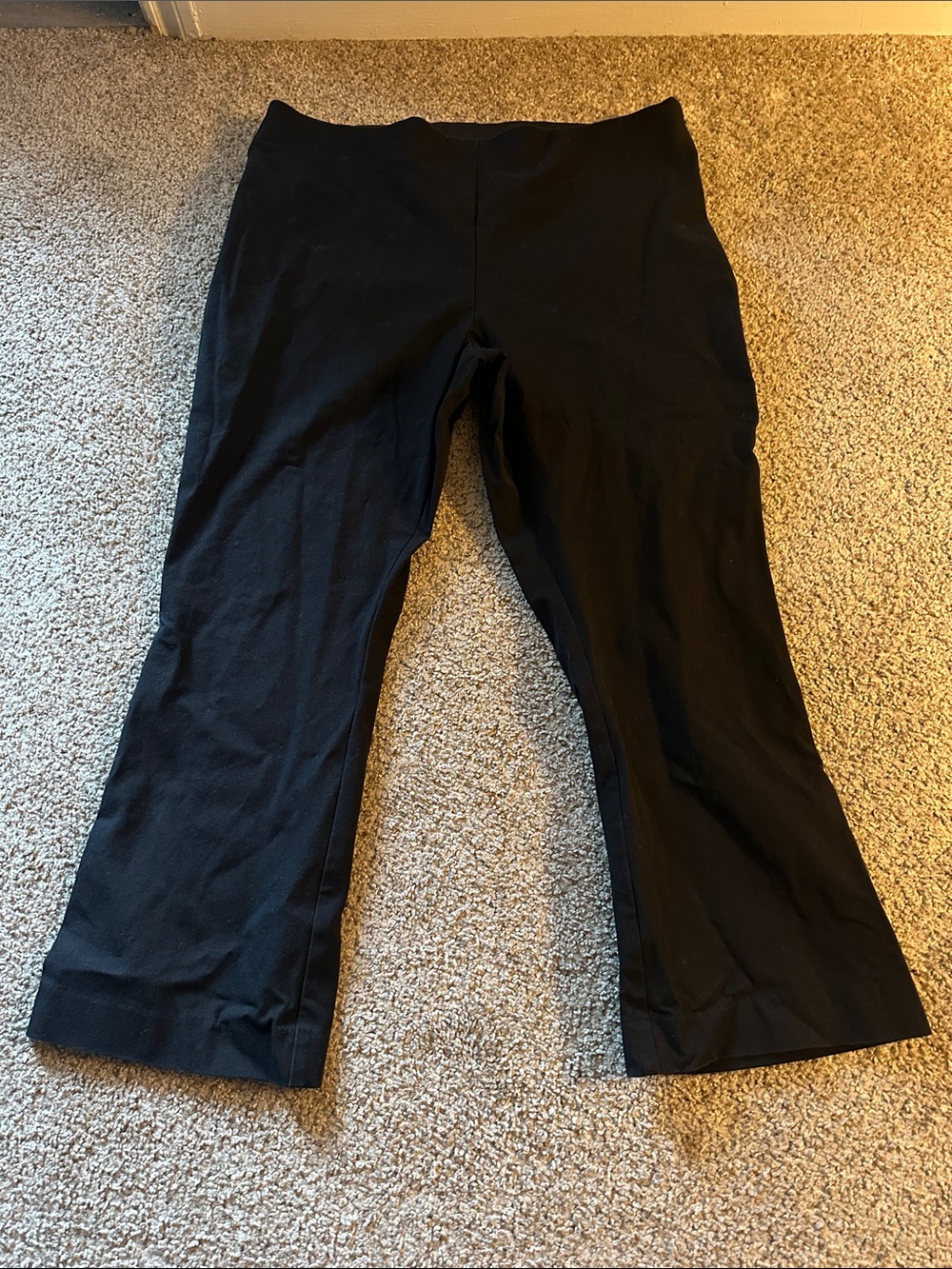 a new day Black Wide-Leg Cropped Pants